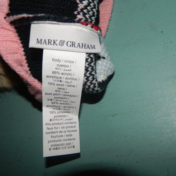 Mark & Graham Kids Google Pom Pom Hat ""EMMA" (TT-21) - Picture 4 of 5